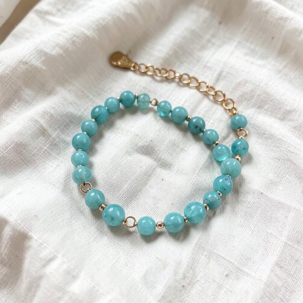 Marea Turquoise Bead Anklet